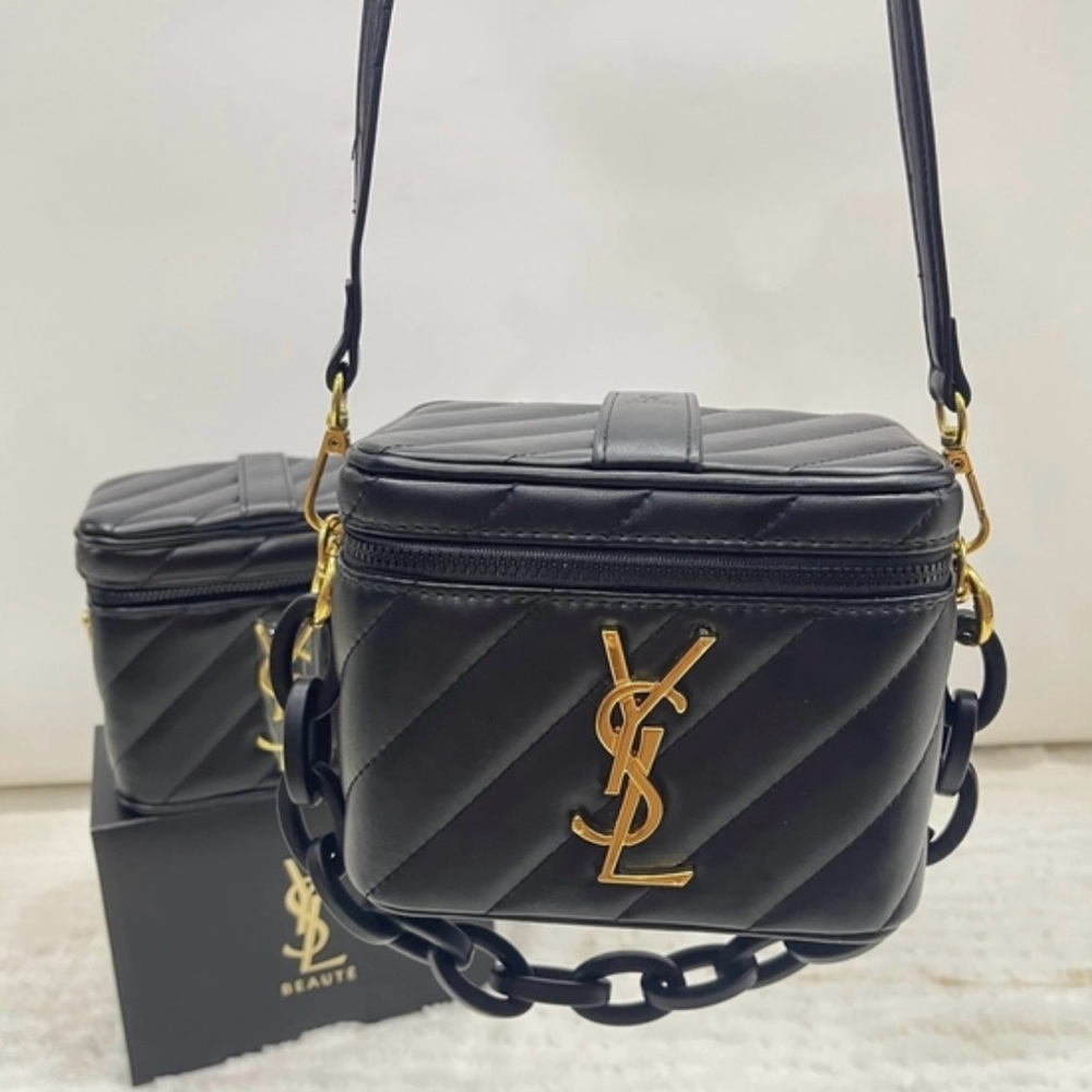 YSL Parfumes Collection Black Quilted Vanity - Perfume Not Included